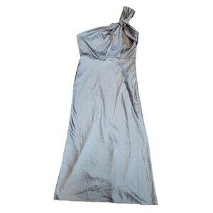 Elegant One Shoulder Silver Dress